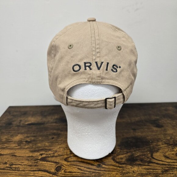 Orvis Rainbow Trout Hat OSFM Adjustable Strap Khaki Streamside Outfitters Fish - Picture 4 of 9